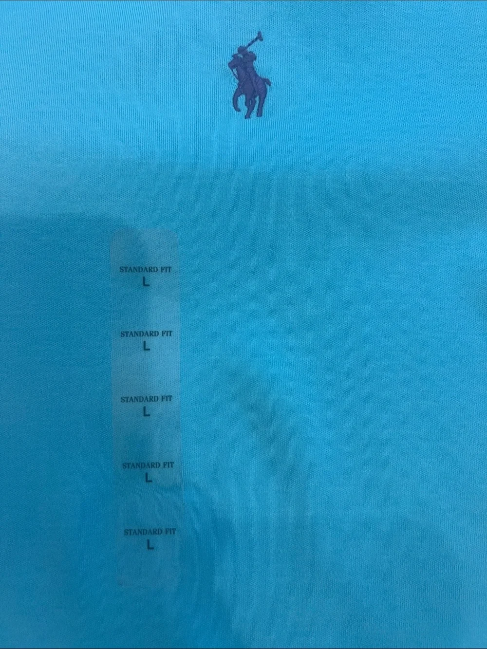 Polo by Ralph Lauren Men’s Sky Blue Pique Polo Shirt Men’s Large